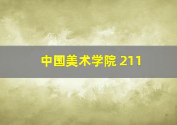 中国美术学院 211